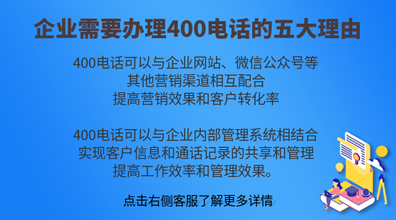 企業(yè)需要辦理400電話的五大理由