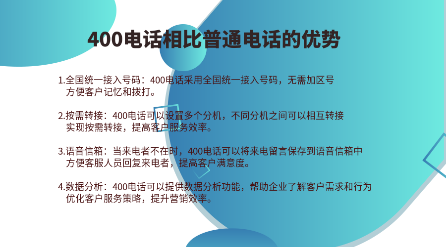 辦理400電話提升企業(yè)營銷效率